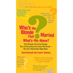 ISBN Who’s the Blonde That Married What’s-His-Name? livre