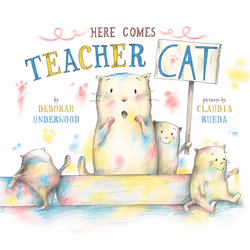 ISBN Here Comes Teacher Cat, Anglais, Couverture rigide, 88 pages