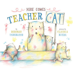 ISBN Here Comes Teacher Cat Couverture rigide