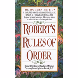 ISBN Robert’s Rules of Order, Livre broché, 160 pages