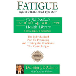ISBN Fatigue: Fight It with the Blood Type Diet livre nourriture & boisson Anglais