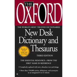 ISBN The Oxford New Desk Dictionary and Thesaurus livre Édition de poche