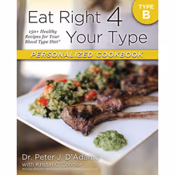 ISBN Eat Right 4 Your Type Personalized Cookbook Type B, nourriture & boisson, Anglais, Livre broché, 256 pages