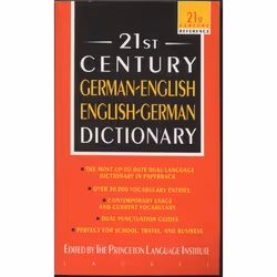 ISBN 21st Century German-English English-German Dictionary, Édition de poche, 448 pages