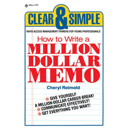 ISBN How to Write a Million Dollar Memo livre
