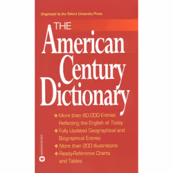 ISBN The American Century Dictionary, Art & design, Anglais, 704 pages