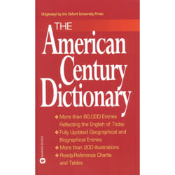 ISBN The American Century Dictionary livre Art & design Anglais 704 pages