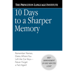 ISBN 10 Days to a Sharper Memory livre Education Anglais