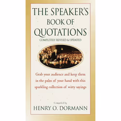 ISBN The Speaker’s Book of Quotations, Completely Revised and Updated, Livre broché, 336 pages