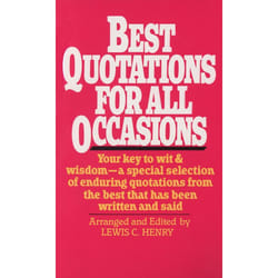 ISBN Best Quotations for All Occasions livre Édition de poche