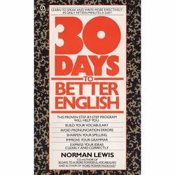 ISBN Thirty Days to Better English, Édition de poche, 208 pages