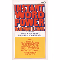 ISBN Instant Word Power, Édition de poche, 400 pages