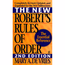 ISBN The New Robert’s Rules of Order, Édition de poche, 288 pages