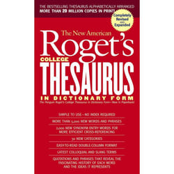 ISBN Roget’s College Thesaurus in Dictionary Form, The New American livre Édition de poche
