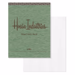 ISBN House Industries Tracing Pad, House Industries, Clarkson Potter, 29/08/2017, 1 pièce(s)