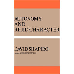 ISBN Autonomy And Rigid Character livre Psychologie Anglais Livre broché 192 pages