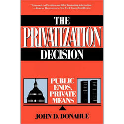 ISBN The Privatization Decision livre politique Anglais Livre broché 272 pages