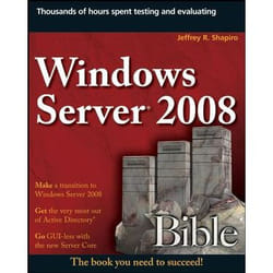 Wiley Windows Server 2008 Bible livre & manuel de logiciels 1008 pages