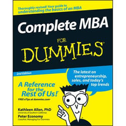 ISBN Complete MBA For Dummies, 2nd Edition