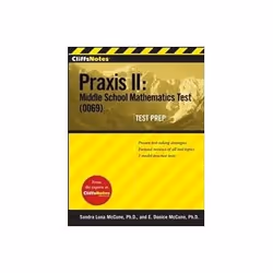 ISBN Cliffs Notes: Praxis II: Middle School Mathematics Test (0069), Education, Anglais, 264 pages