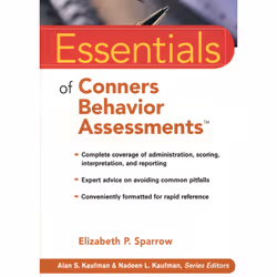 ISBN Essentials of Conners Behavior Assessments, Elizabeth P. Sparrow, unisexe, ACER Press