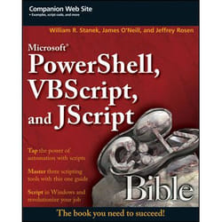 Wiley Microsoft PowerShell, VBScript & JScript Bible livre & manuel de logiciels
