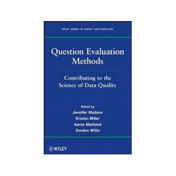 ISBN Question Evaluation Methods: Contributing to the Science of Data Quality livre Informatique et Internet Anglais