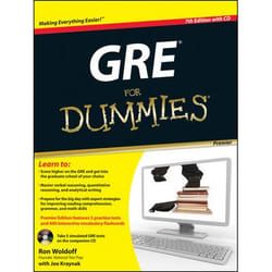 ISBN GRE For Dummies, Premier 7th Edition livre Anglais Livre broché 384 pages