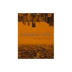 ISBN Programming for Design: From Theory to Practice livre Education Anglais Couverture rigide