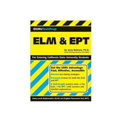 ISBN Cliffs Test Prep: ELM and EPT livre Education Anglais