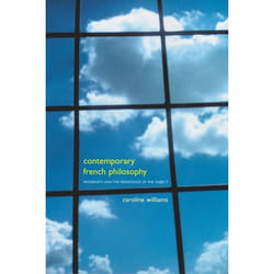 ISBN Contemporary French Philosophy (Modernity and the Persistence of the Subject) Couverture rigide