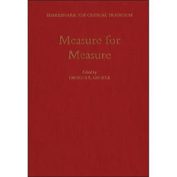 ISBN Measure for Measure (Shakespeare: The Critical Tradition. Volume 6) livre Théatre Anglais Couverture rigide 420 pages