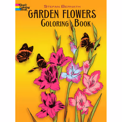 Dover Publications Garden Flowers, 48 pages, Garçon/Fille, Livre/album de coloriage
