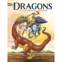 Dover Publications Dragons Coloring Book, 32 pages, Garçon/Fille, Livre/album de coloriage