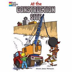 Dover Publications At the Construction Site Coloring Book, 32 pages, Livre/album de coloriage