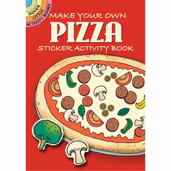 Dover Publications Make Your Own Pizza Sticker Activity Book, 80 pièce(s), 4 an(s), Rouge