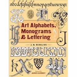 ISBN Art Alphabets Monograms &amp; Lettering, Art &amp; design, Anglais, 117 pages