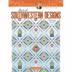 Dover Publications Creative Haven Stylish Southwestern Designs Coloring Book, 64 pages, Livre/album de coloriage