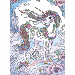 Dover Publications Magical Unicorn Notebook, Image, Multicolore, 64 feuilles, Universel