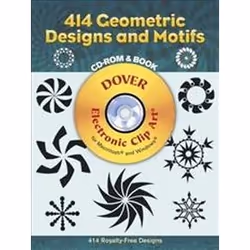 ISBN 414 Geometric Designs and Motifs with CDROM, Art & design, Anglais, 48 pages
