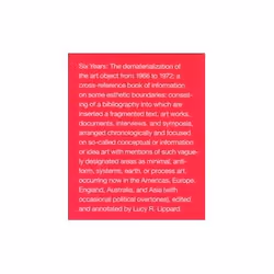 ISBN Six Years: The Dematerialization of the Art Object from 1966 to 1972, Art &amp; design, Anglais, Livre broché, 294 pages