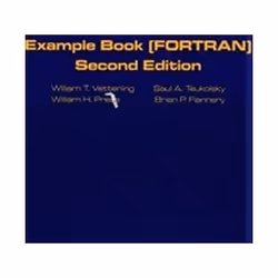 ISBN NUMERICAL RECIPES FORTRAN EXAMPLE BOOK: THE ART OF SCIENTIFIC COMPUTING 2e, Education, Anglais, Livre broché, 256 pages