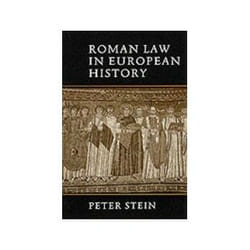 ISBN ROMAN LAW IN EUROPEAN HISTORY livre politique Anglais