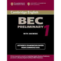 Cambridge bec preliminary 1 student book with answers
