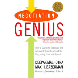 ISBN Negotiation Genius livre