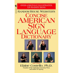 ISBN Random House Webster’s Concise American Sign Language Dictionary livre Édition de poche