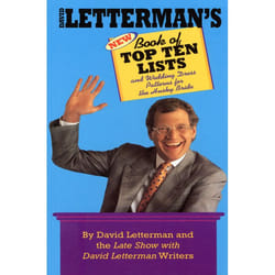 ISBN David Letterman’s New Book of Top Ten Lists livre