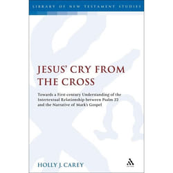 ISBN Jesus' Cry From the Cross (Towards a First-Century Understanding of the Intertextual Relationship between Psalm 22 and the Narrative of Mark's Gospel) Couverture rigide