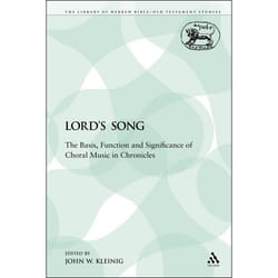 ISBN The Lord's Song (The Basis, Function and Significance of Choral Music in Chronicles) livre Religion Anglais Livre broché 236 pages