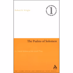ISBN Psalms of Solomon (A Critical Edition of the Greek Text), Religion, Anglais, Couverture rigide, 238 pages